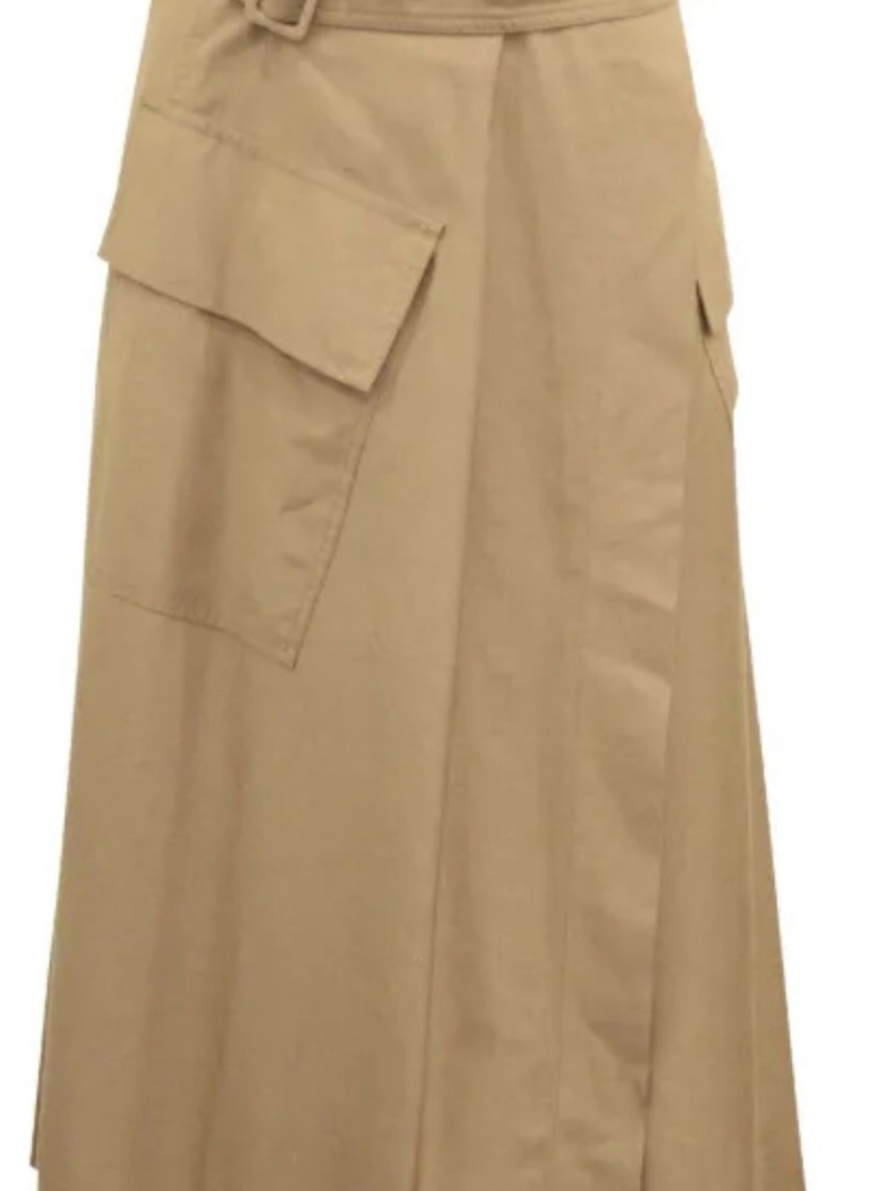 Vince Khaki Utility Wrap Skirt